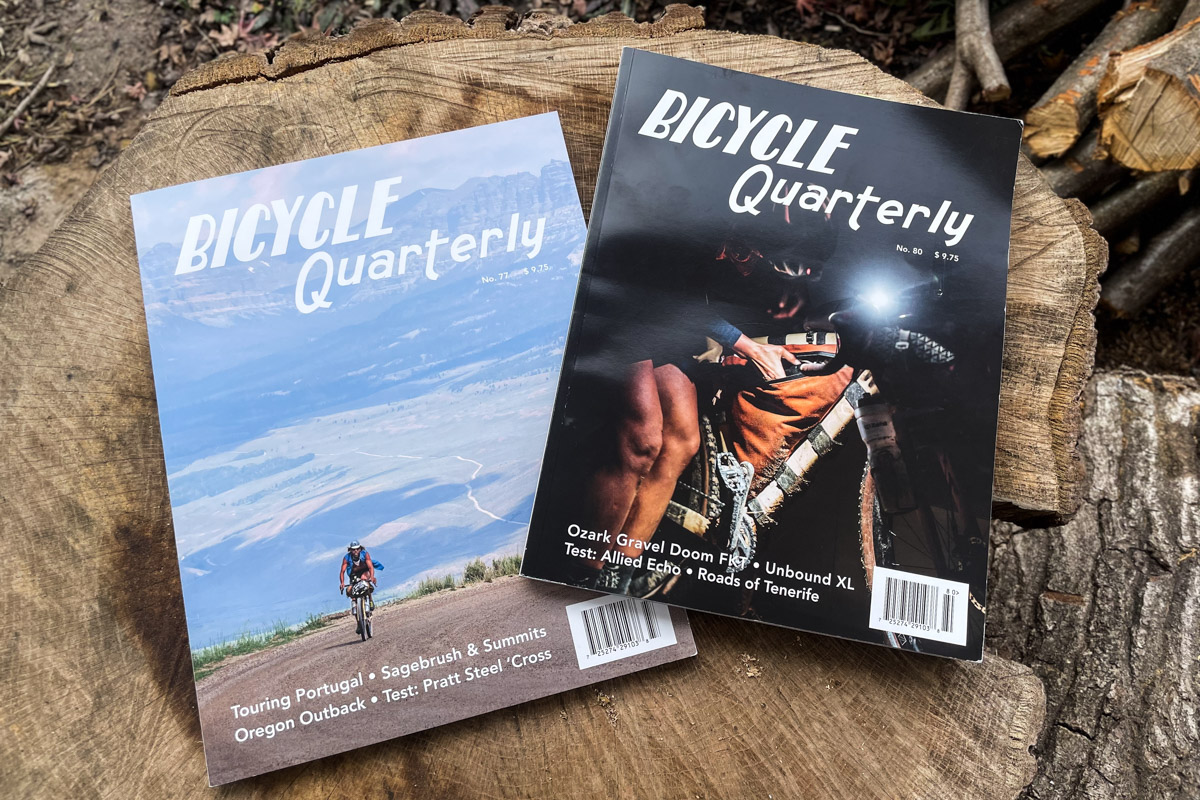 ヤン・ハイネ氏が編集長をつとめる季刊誌 Bicycle Quarterly（バイシクル・クォータリー）